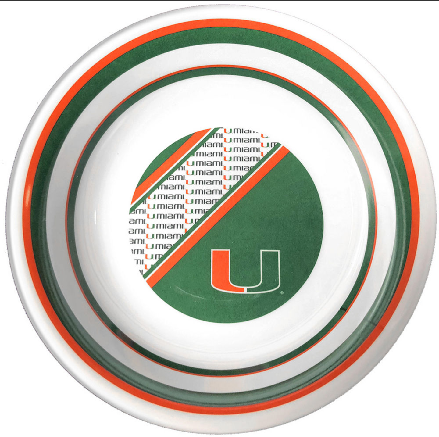 Miami Hurricanes Melamine Dinner Bowl