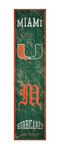 Miami Hurricanes Heritage Banner Wooden Sign - 6" x 24"