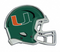Miami Hurricanes Green Helmet Metallic Emblem
