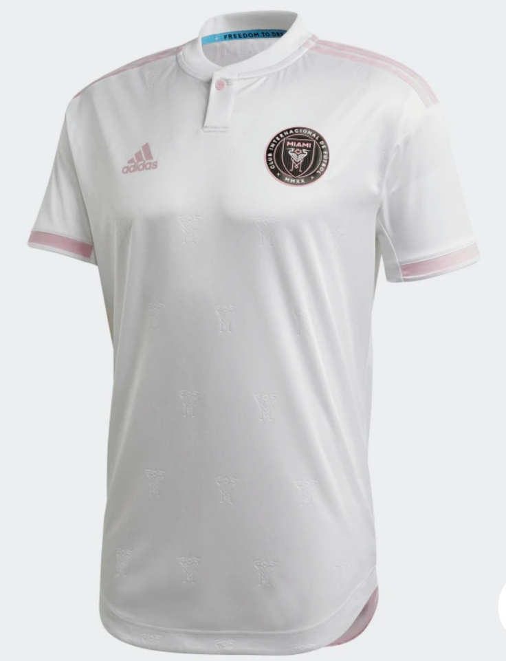 Inter Miami CF adidas Authentic Inaugural Soccer Jersey - Whiteyt