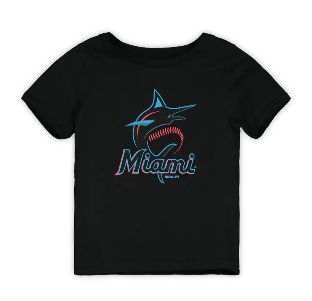 Miami Marlins Infant Primary Logo SS Tee
