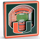 Miami Hurricanes Orange Bowl 3D Stadium Magnet