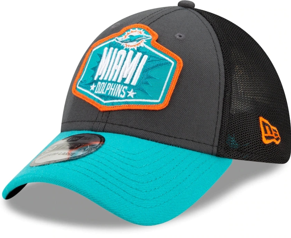 Miami Dolphins New Era Official Draft 39Thirty Flex Hat