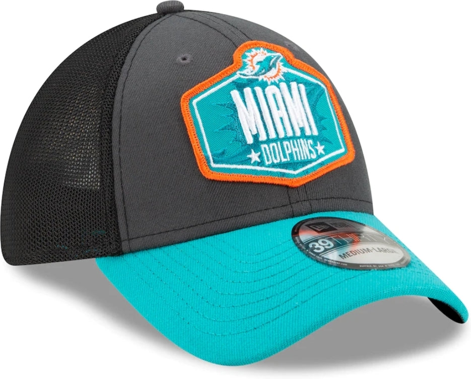 Miami Dolphins New Era Official Draft 39Thirty Flex Hat
