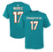 Miami Dolphins Jaylen Waddle Youth Mainliner Player T-Shirt - Aqua