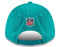 Miami Dolphins New Era 2021 Kids Sideline 9Forty Adjustable Stretch-Snapback Hat - Aqua
