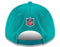 Miami Dolphins New Era 2021 Kids Sideline 9Forty Adjustable Stretch-Snapback Hat - Aqua