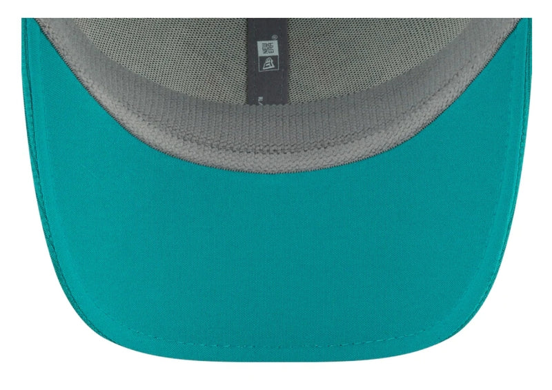 Miami Dolphins New Era 2021 Kids Sideline 9Forty Adjustable Stretch-Snapback Hat - Aqua