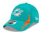 Miami Dolphins New Era 2021 Kids Sideline 9Forty Adjustable Stretch-Snapback Hat - Aqua