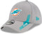 Miami Dolphins New Era Sideline 39Thirty Flex Fitted Hat - Grey