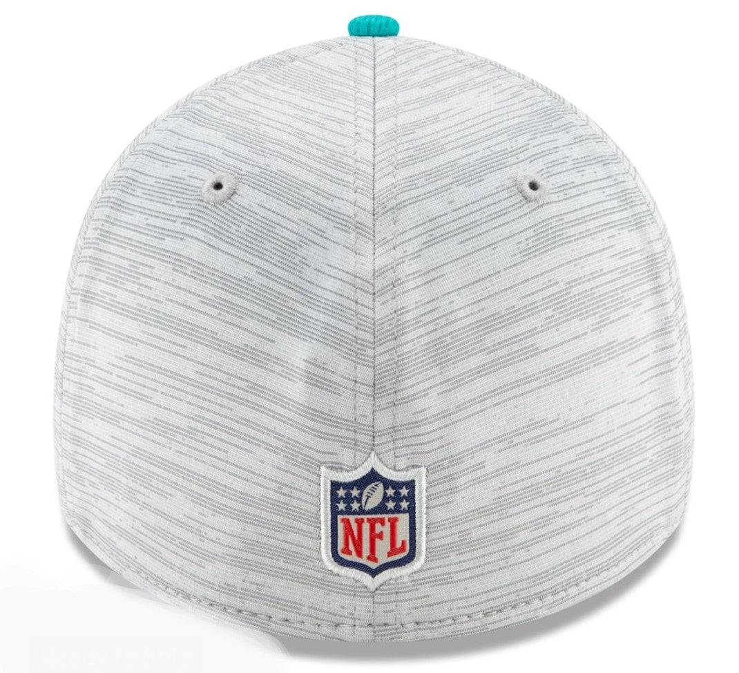 Miami Dolphins New Era Training Camp 39Thirty Flex Hat - Grey