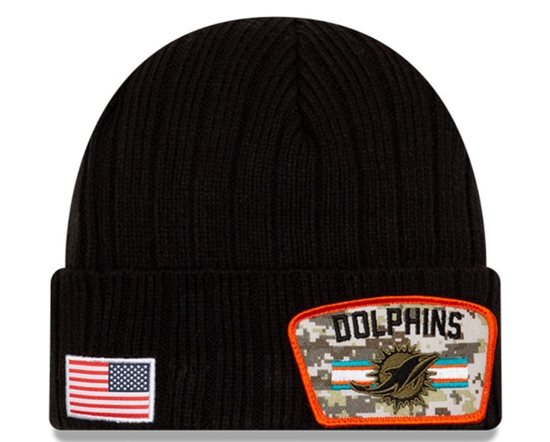 Miami Dolphins New Era 2021 Salute to Service Beanie