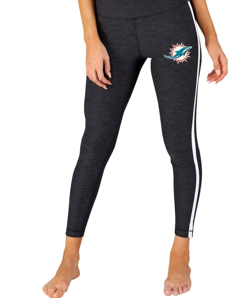 Miami Dolphins Women's Centerline Knit Leggings - Charcoal
