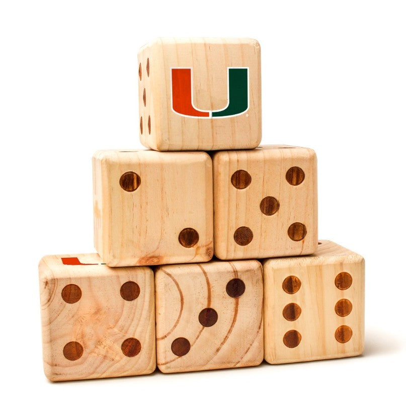 Miami Hurricanes Yard Lawn Dice