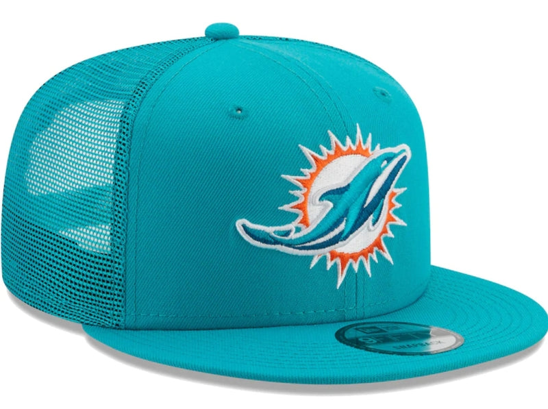 Miami Dolphins New Era 9Fifty Classic Trucker Hat - Aqua