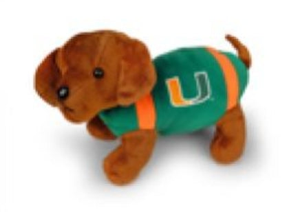 Miami Hurricanes Football Dog Plush Toy - 11 Inch