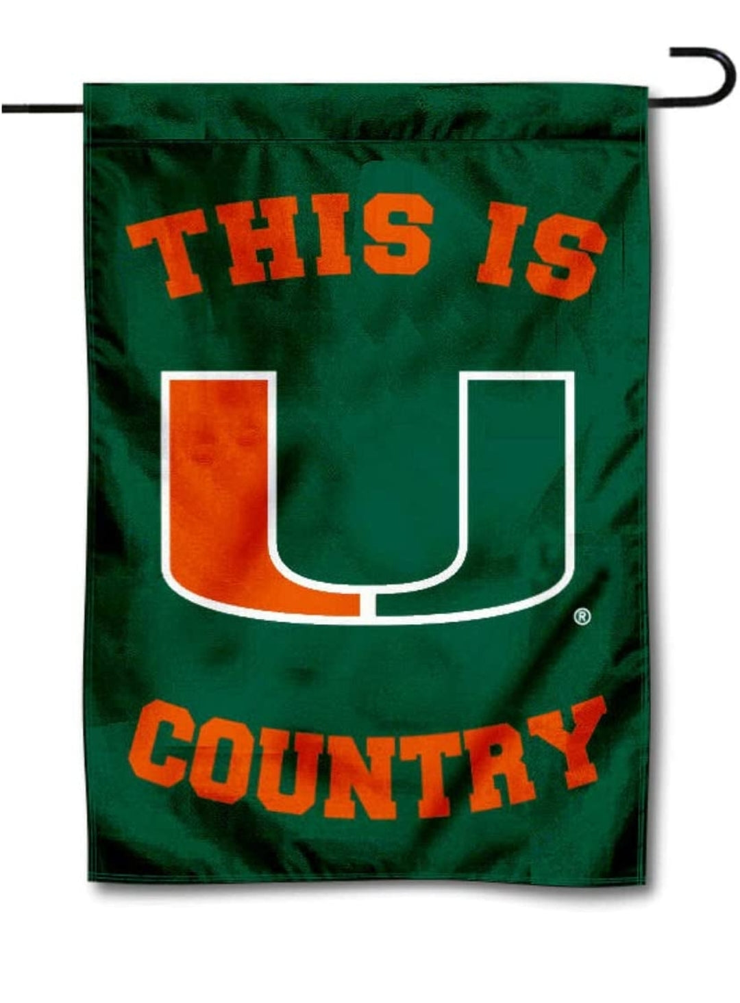 Miami Hurricanes 'This is U Country' 13" x 18" Garden Flag - Green