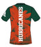 Miami Hurricanes 2023 adidas AeroReady Tailgate Jersey - Green/Orange