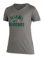 Miami Hurricanes adidas Women's Locker Sideline Heritage Tri-Blend T-Shirt - Grey