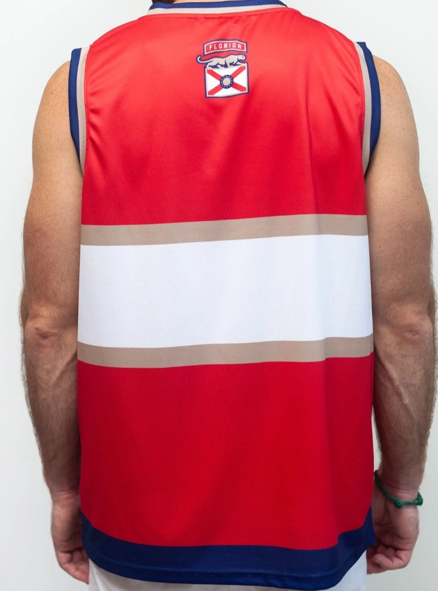 Florida Panthers Bench Clearers Mesh Jersey Hockey Tank - Red