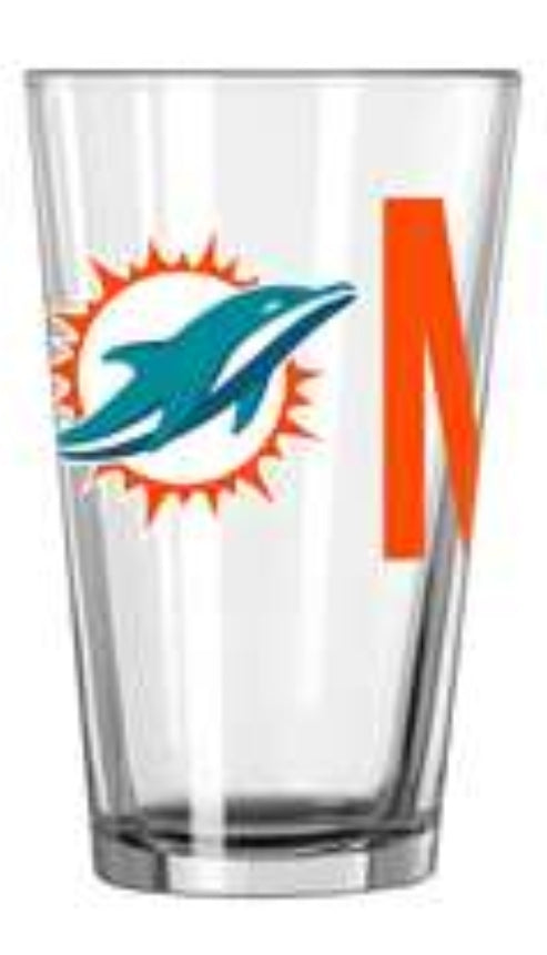 Miami Dolphins Overtime Pint Glass - 16 oz.