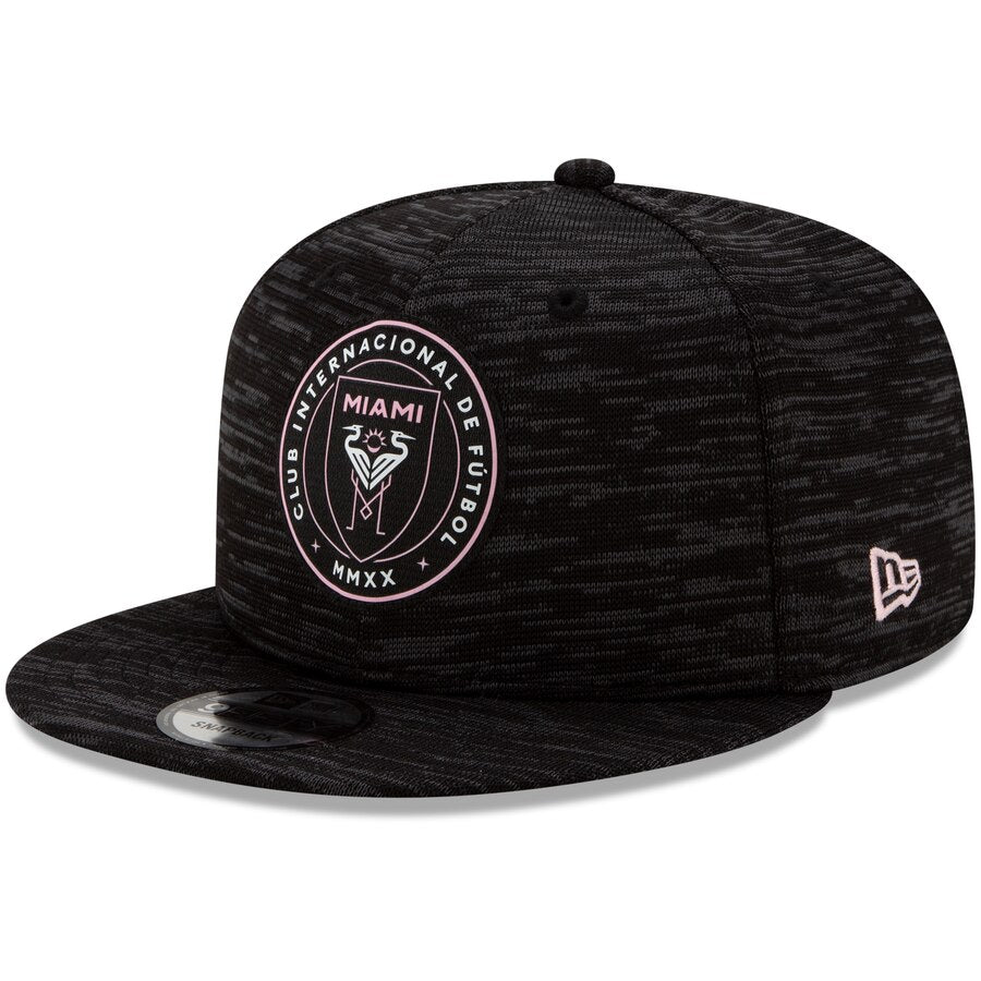 Inter Miami CF New Era 9Fifty Black On-Field Collection Snapback Hat