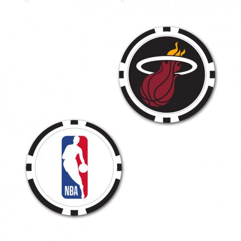 Miami Heat Ball Marker Poker Chip