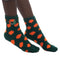 Miami Hurricanes ZooZatz Plush Dot Socks Green/Orange