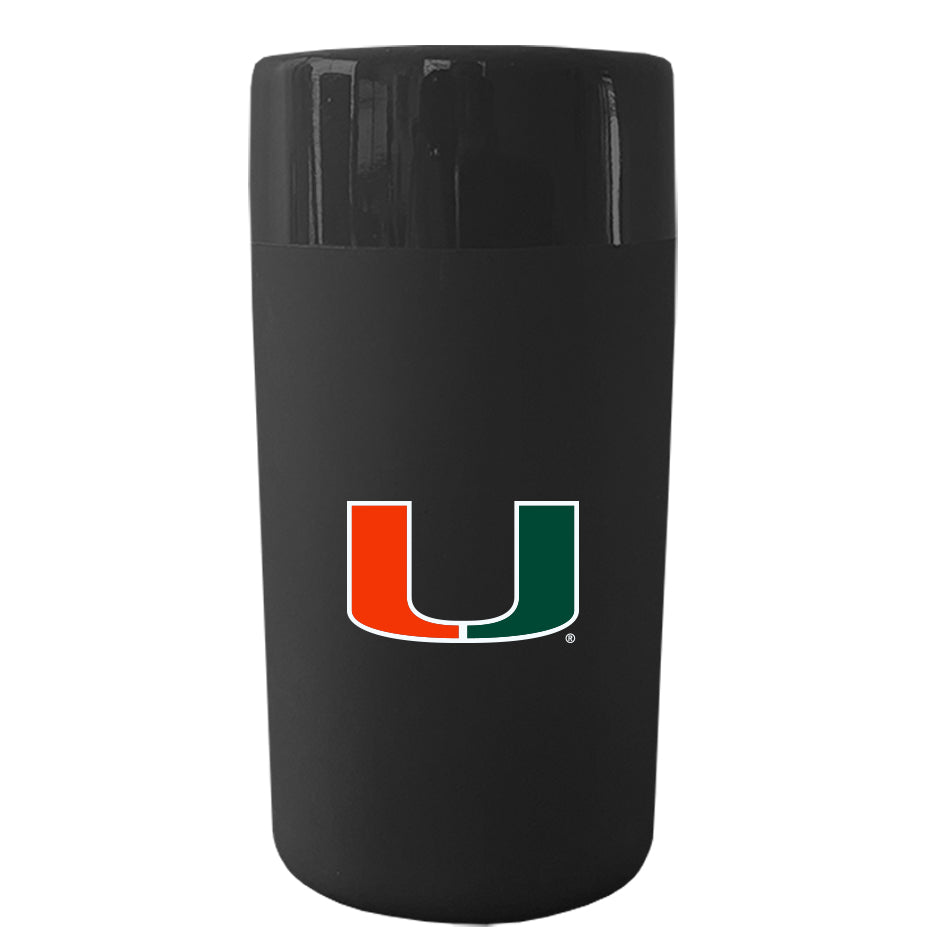 Miami Hurricanes 2.5 oz Soft Touch Ceramic Shot Glass - Black