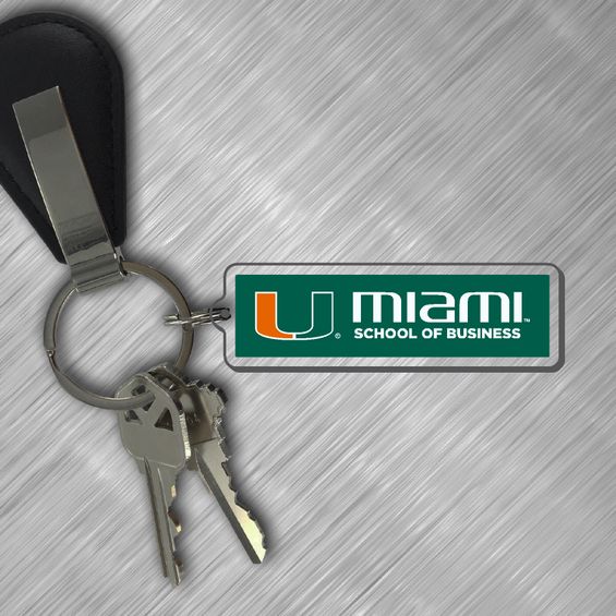 Miami Hurricanes Acrylic Key Chain - School of Business