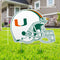 Miami Hurricanes Miami Football Helmet Lawn Sign