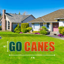 Miami Hurricanes Go Canes Lawn Display