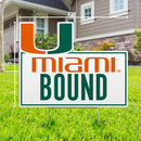 Miami Hurricanes Miami Bound U Lawn Sign