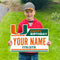 Miami Hurricanes Custom Happy Birthday U Logo Lawn Sign