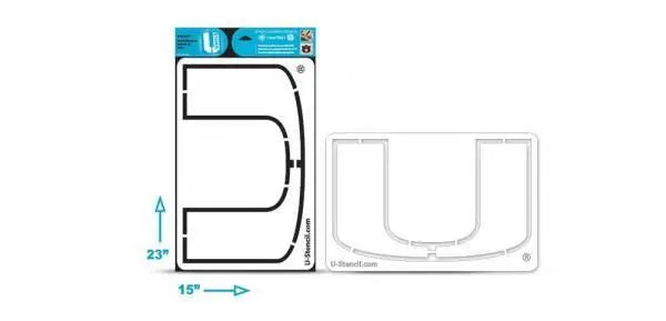 Miami Hurricanes U-Stencil 'U' Multi-Purpose Stencil - 23" x 15"