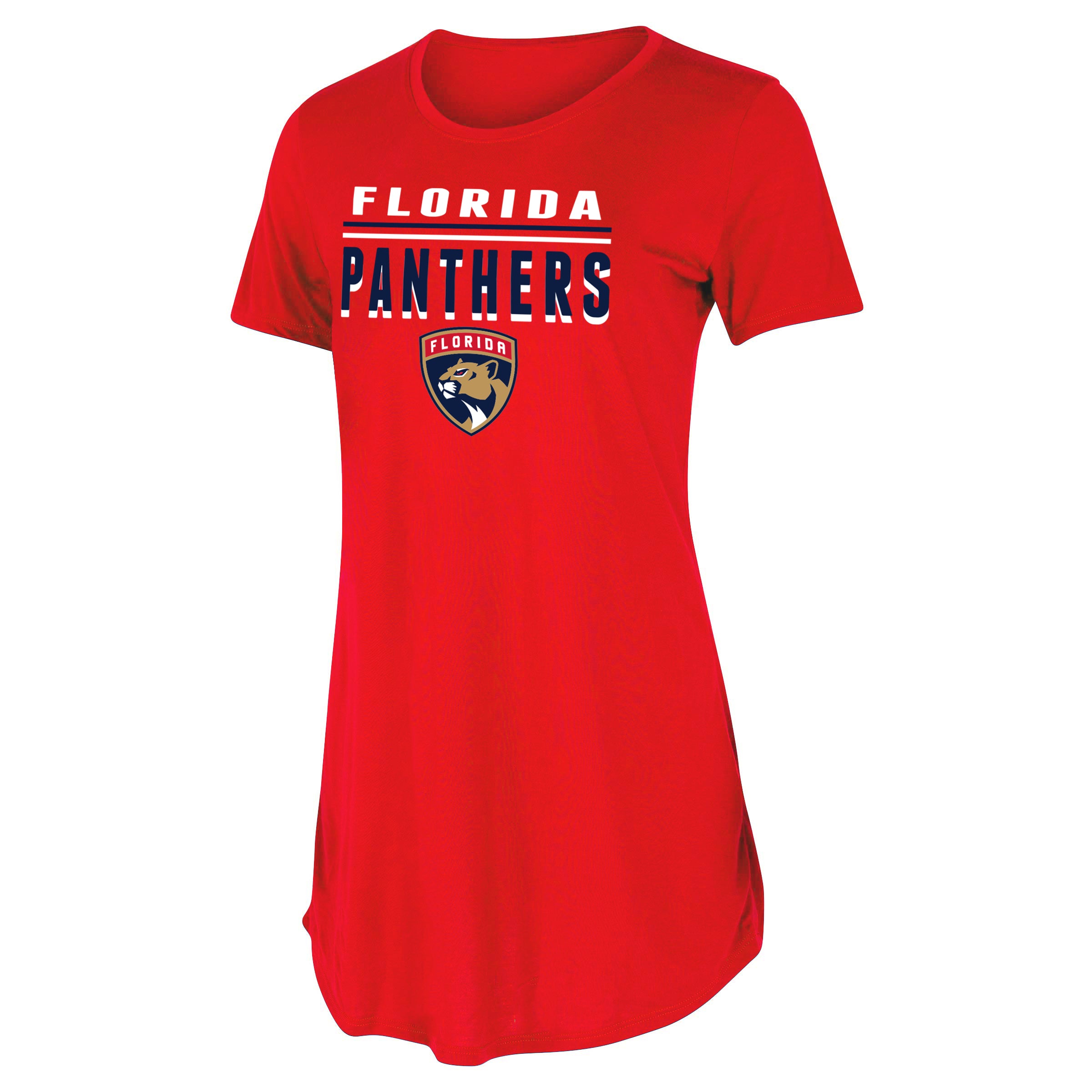 Florida Panthers Concepts Sport Women's Chase Marathon Knit Nightshirt - Red