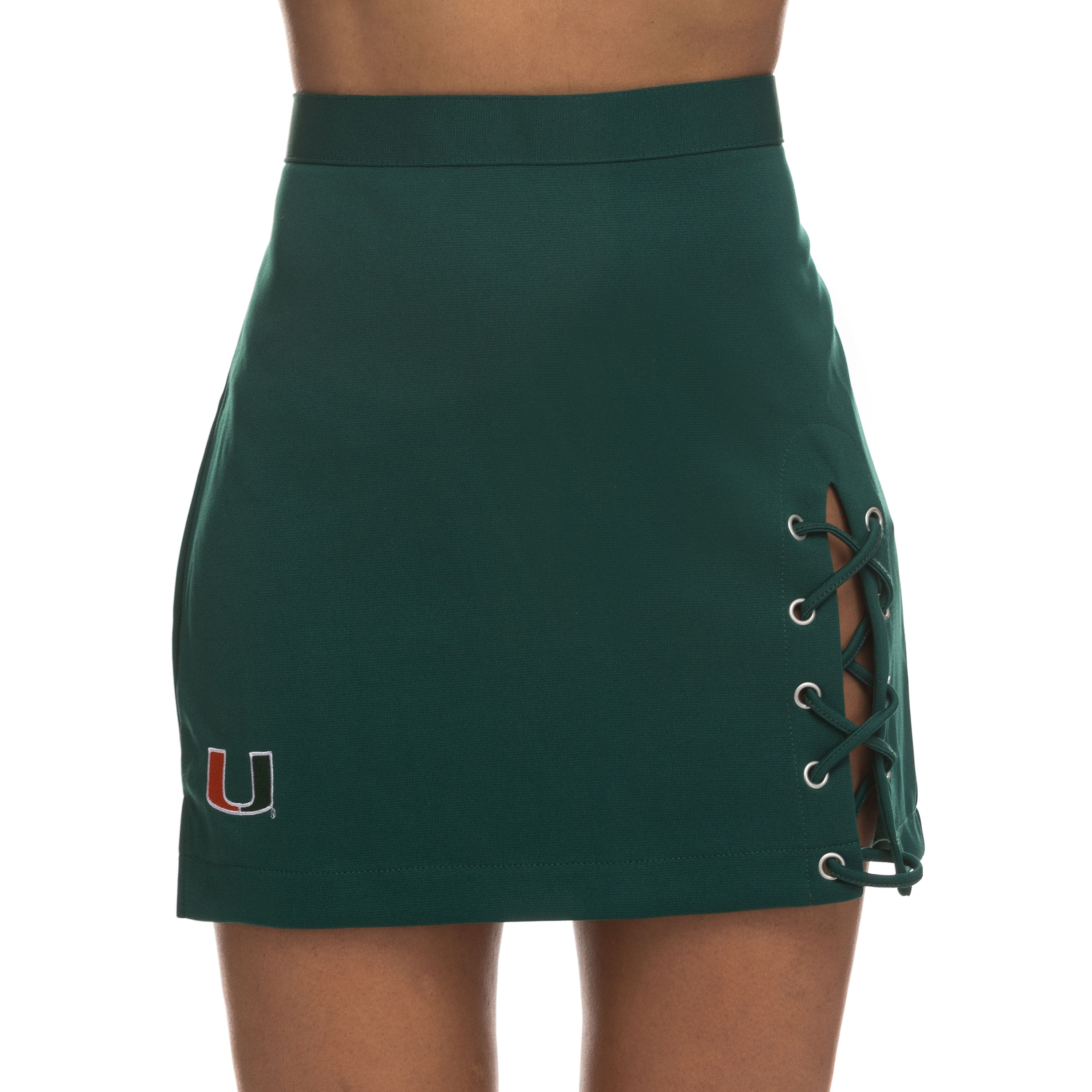 Miami Hurricanes ZooZatz Lace Cheer Skirt - Green