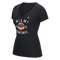 MIami Hurricanes adidas Women's Distressed Basketball T-Shirt - Black
