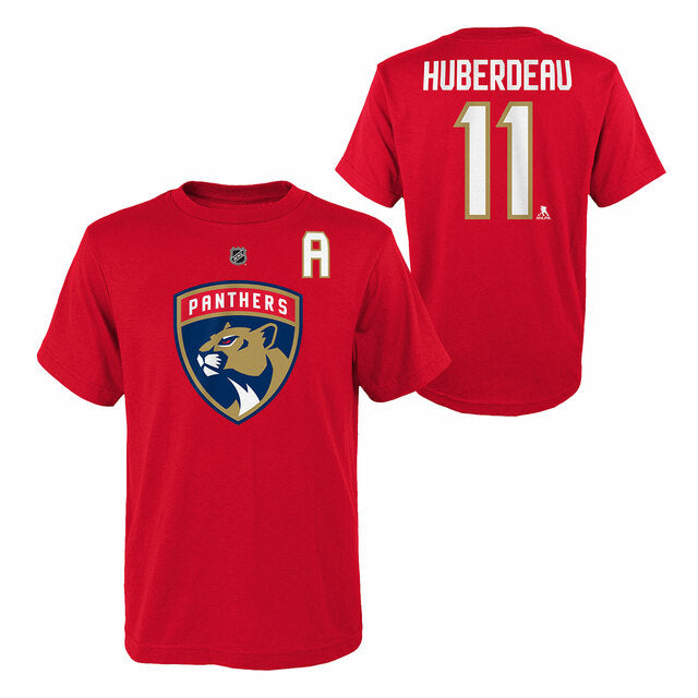 Florida Panthers Youth #11 Jonathan Huberdeau Name & Number T-Shirt