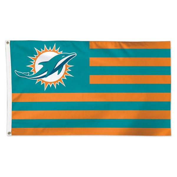 Miami Dolphins Deluxe Flag 3' x 5' - American/Patriotic