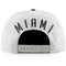 Miami Heat '47 Brand Boreland Captain Wool Snapback Hat - Grey
