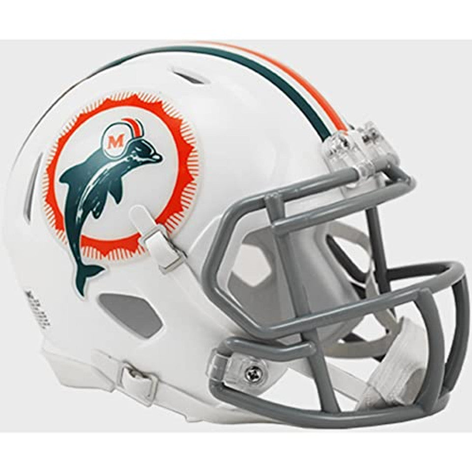 Miami Dolphins Throwback Riddell Deluxe Full Size Replica Helmet - 1972