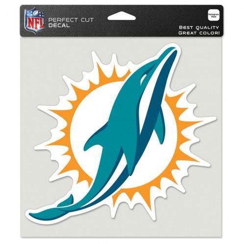 Miami Dolphins Perfect Cut 8x8 Decal - Logo - CanesWear at Miami FanWear Decals & Stickers WinCraft CanesWear at Miami FanWear