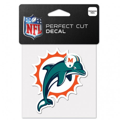 Miami Dolphins Perfect Cut Decal - 4"