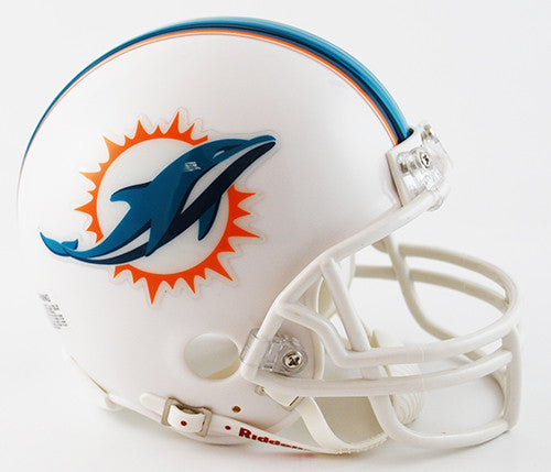 Miami Dolphins Riddell Mini Helmet - White - CanesWear at Miami FanWear Accessories not tracked CanesWear at Miami FanWear