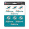 Miami Dolphins 12-Pack Mini Decals