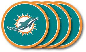 MIAMI DOLPHINS COASTER SET 4-PK.