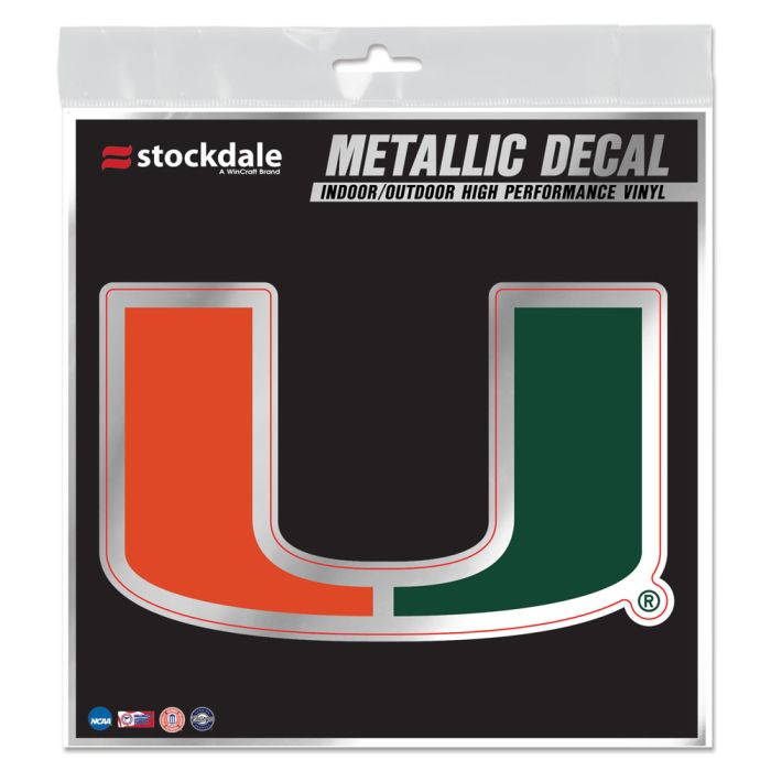 Miami Hurricanes High Performance Metallic Decal - 5 Inch