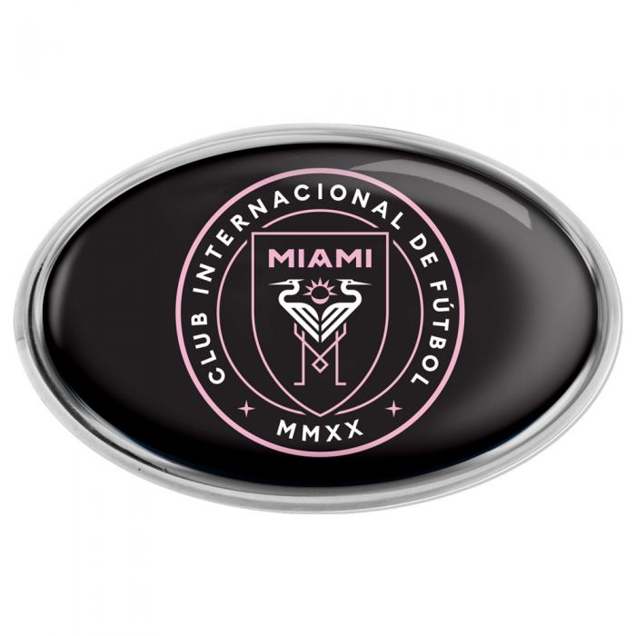 Inter Miami CF Premium Chrome Metal Domed Decal