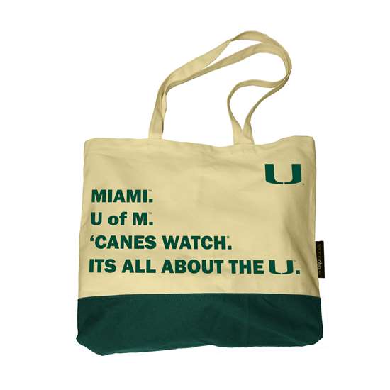 Miami Hurricanes "It's All About of the U" Favorite Things Tote Bag